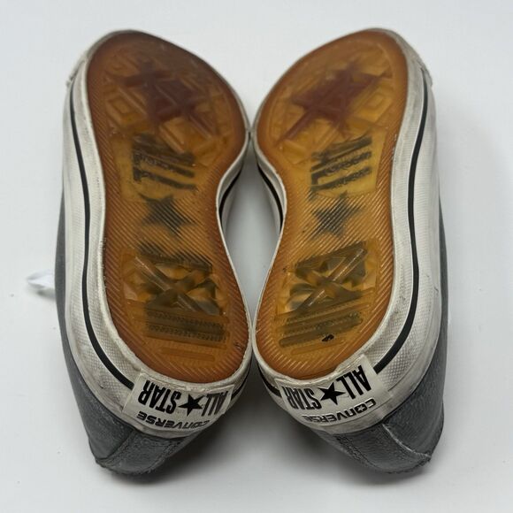 Converse John Varvatos Sneakers Womens 7.5 Gray Leather Distressed Lace Up Shoes - Picture 16 of 16